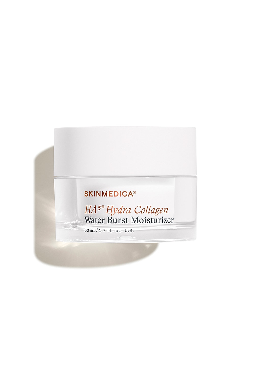 Hydrating moisturizer in a clear jar.