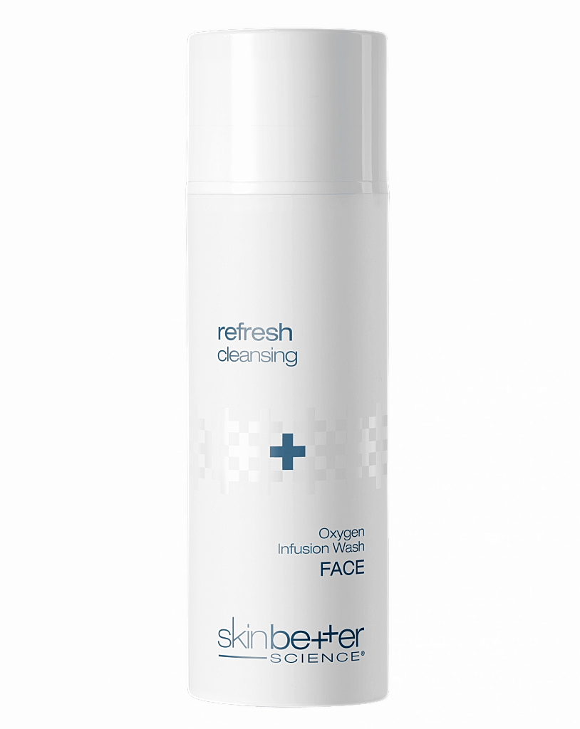 Oxygen infusion face cleansing wash bottle.